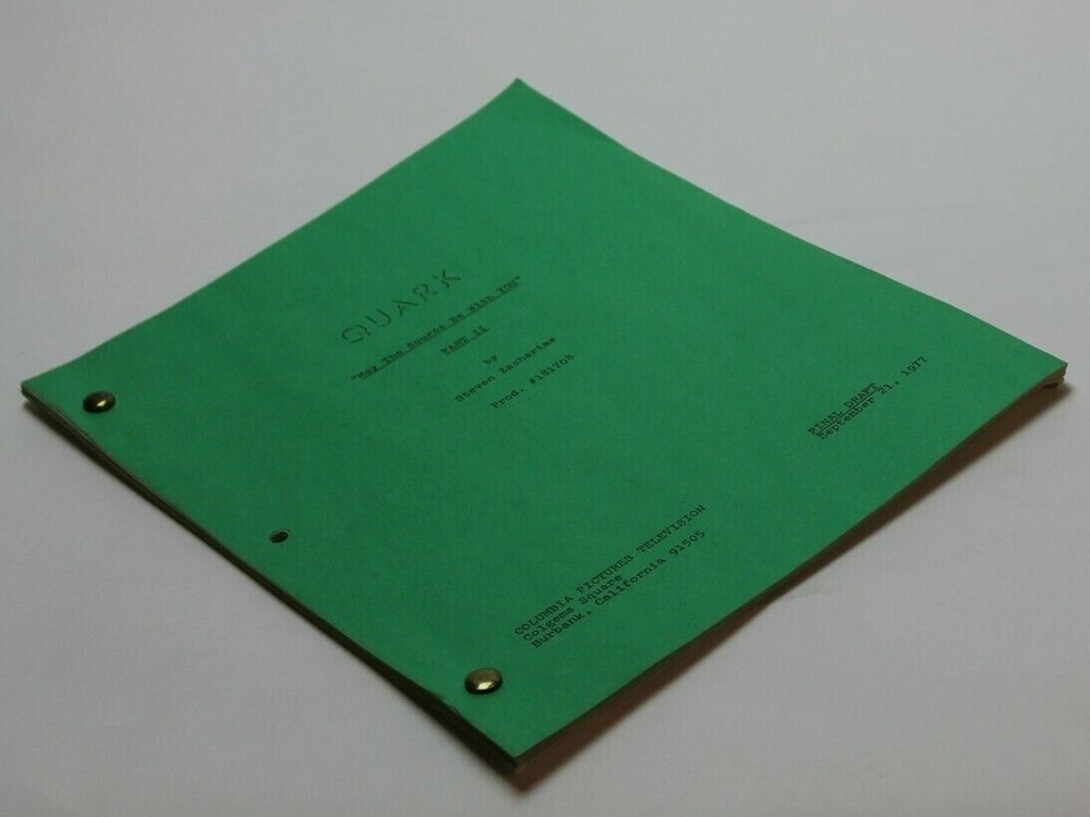 QUARK / 70's Sci Fi TV Script "May the Source Be with You" STAR WARS Spoof