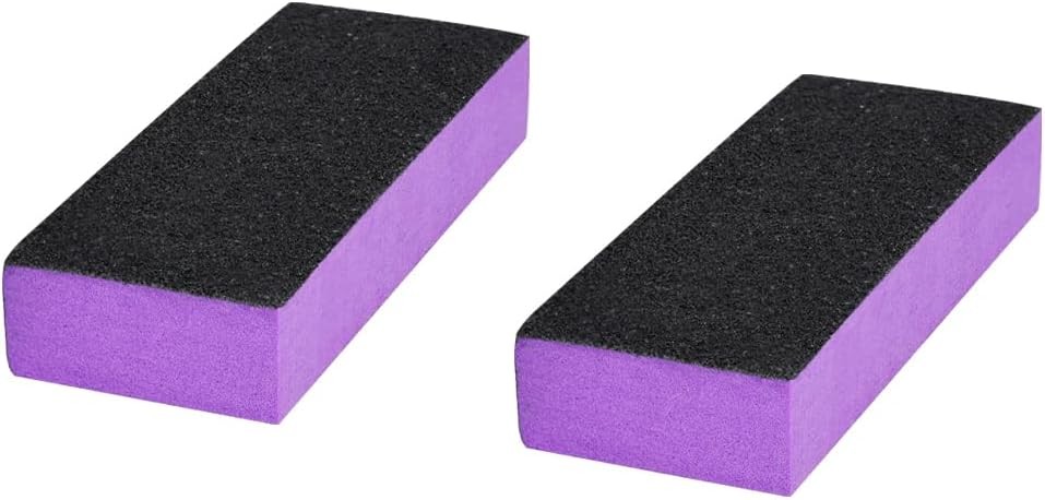 2 Pack Buffer Block Nail File 100/180 Grit Black