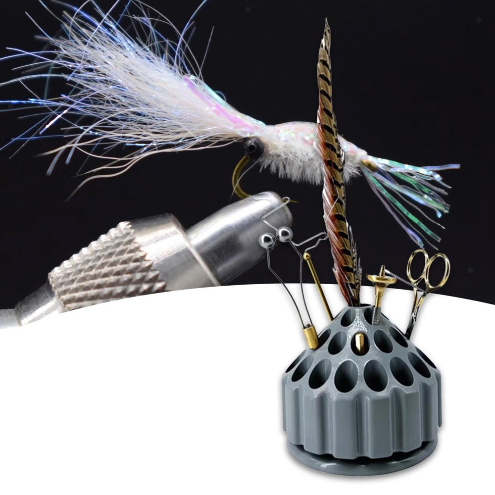 Fly Tying Kit Organizer Fly Tying Tool Storage Rack Fly Tying Accessories