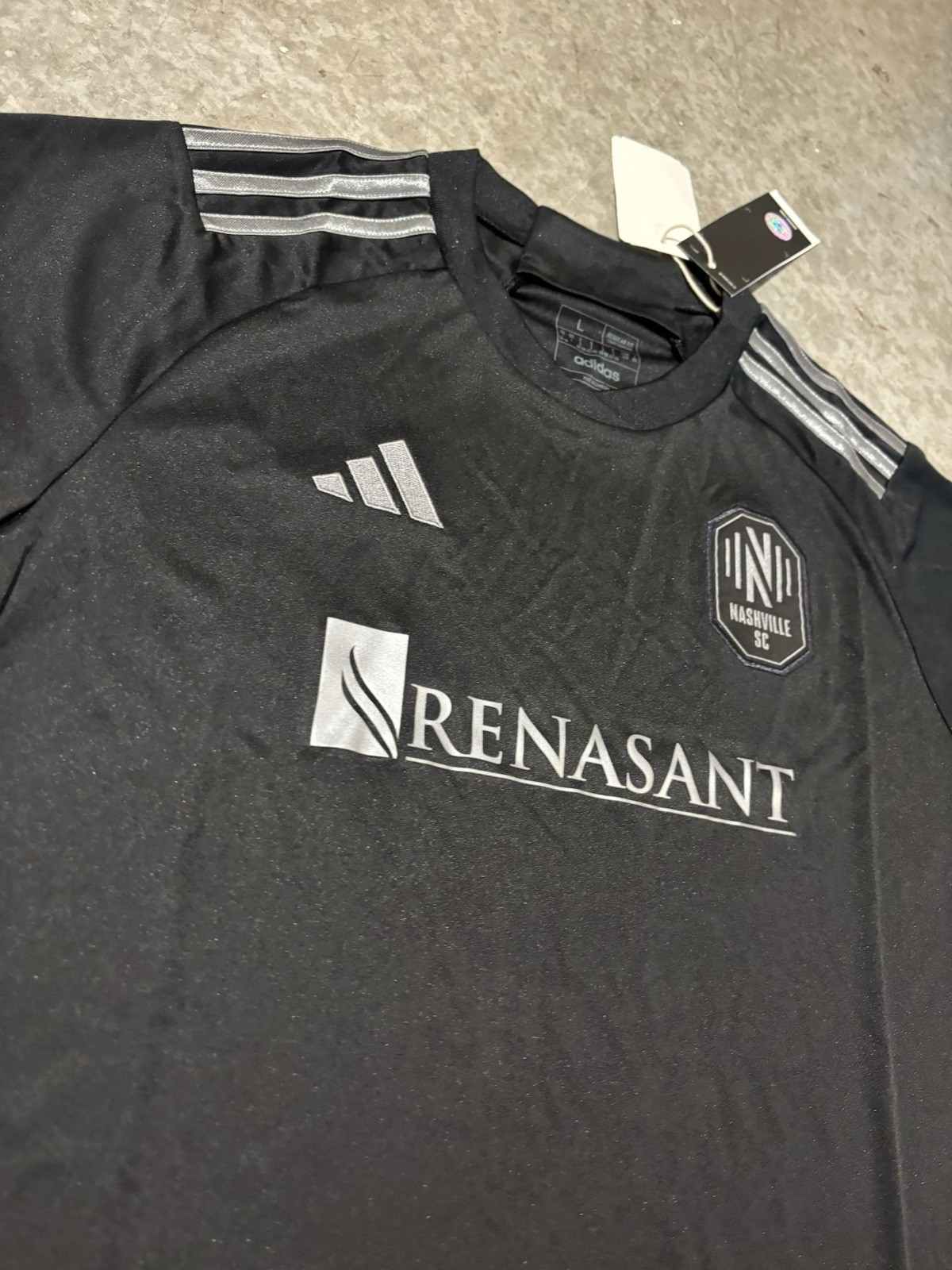 Adidas Men’s Nashville SC 2023 Jersey Size Large IC9620 Black MLS Soccer NWT