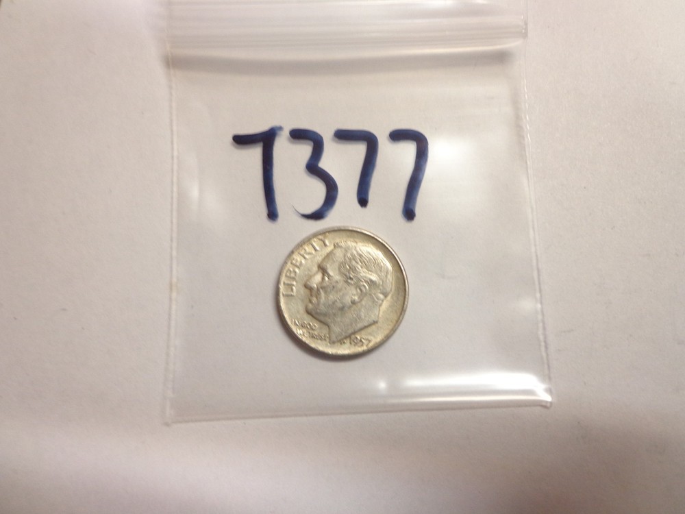 1957 D Roosevelt Dime 90% Silver
