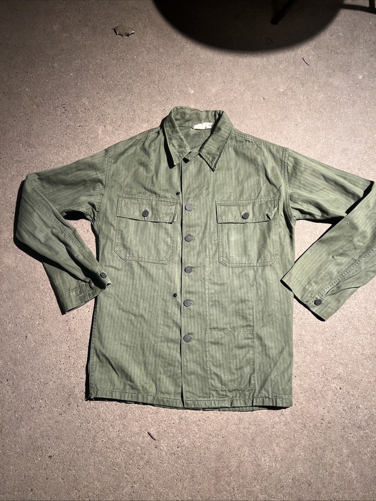 WW2 US Army HBT Jacket Good Condition 1945 Dated  (FF505