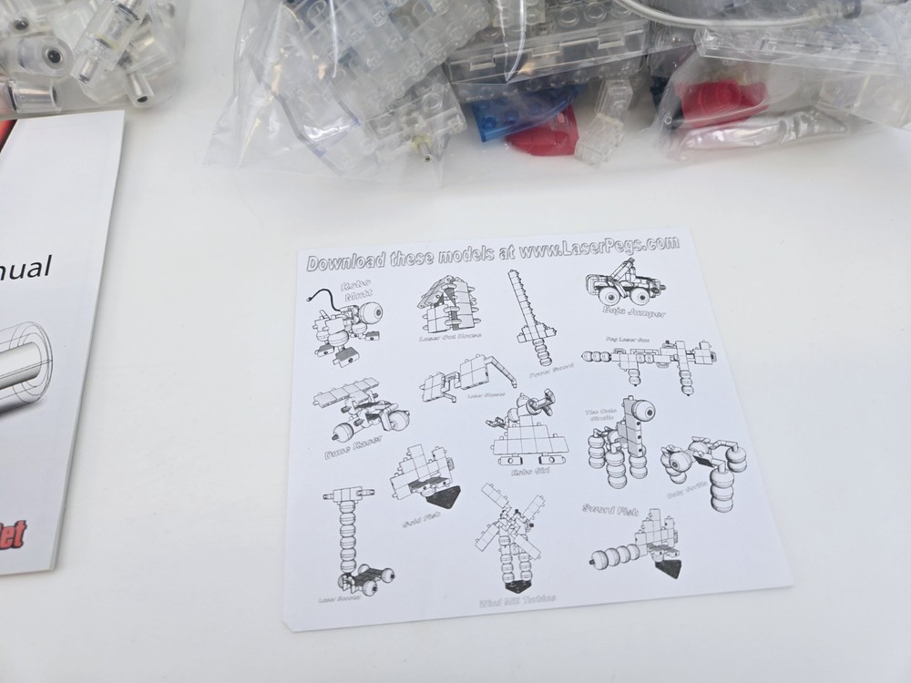 Laser Pegs Lighted Construction Kits Boxed Set Plus Lite Brix Set