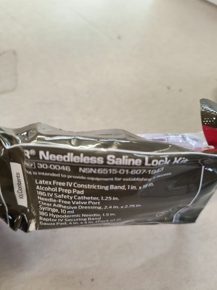 One NAR IV Saline Lock Kit Exp 2027