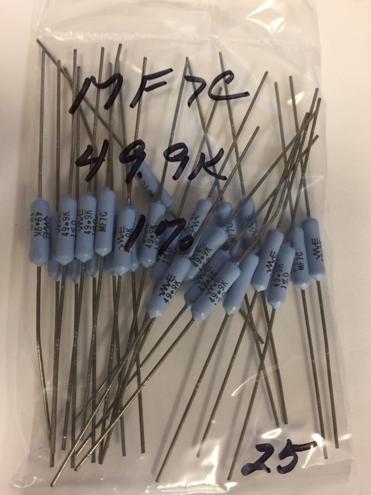 MF7C 49.9K 1% RESISTORS 25 PCS NOS