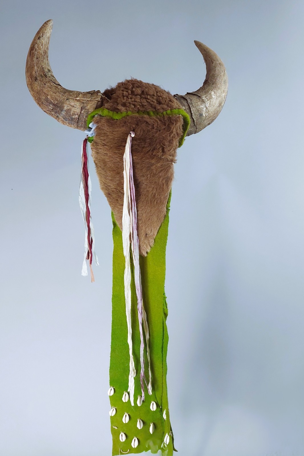 Antique Native American Southern Plains Indian; Buffalo Headdress; 19th Century