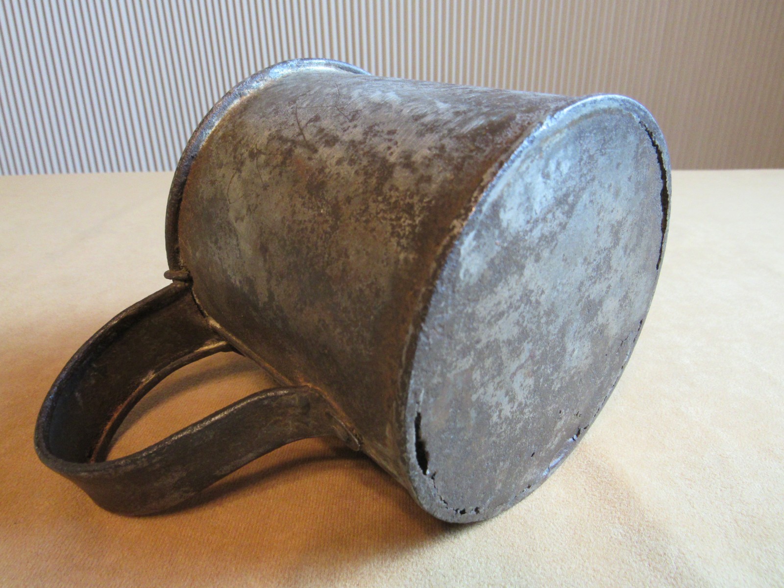 Antique Civil War Original Wire Handle Tin Mess cup 1860s