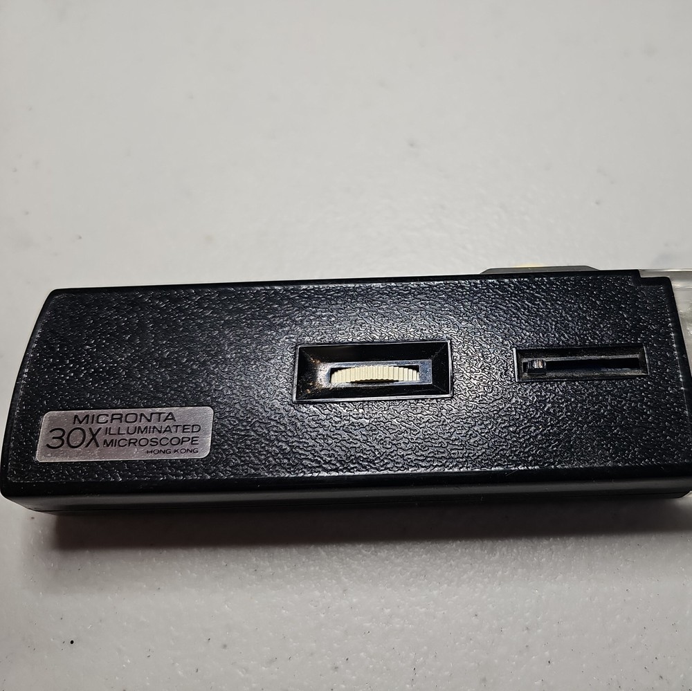 Vintage Micronta 30X Illuminated Microscope ~ **WORKING**