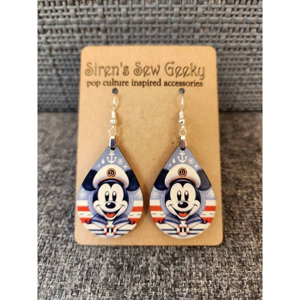 Mickey Mouse Disney Cruiseline Nautical Earrings