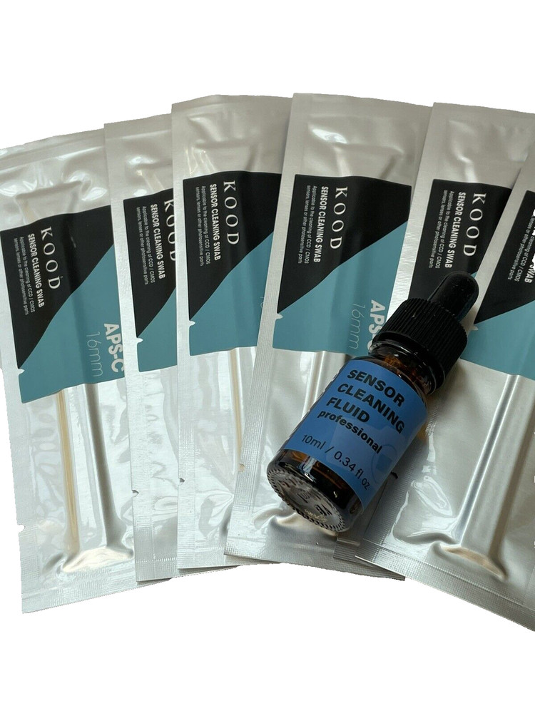 Pro APS-C Sensor Cleaning Kits Swabs & 10ml sensor Cleaning fluid
