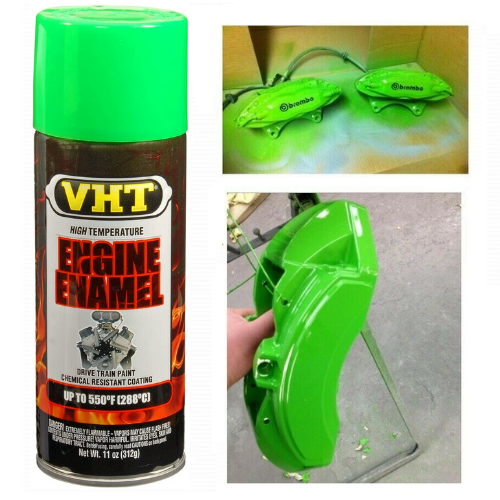 Lime Green Coating Spray Can Brake Caliper Engine Custom Ceramic Paint High Temp