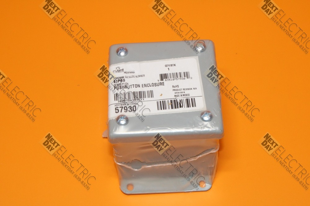 Hoffman, E1PBG, 57930, nVent Push Button Switch Enclosure