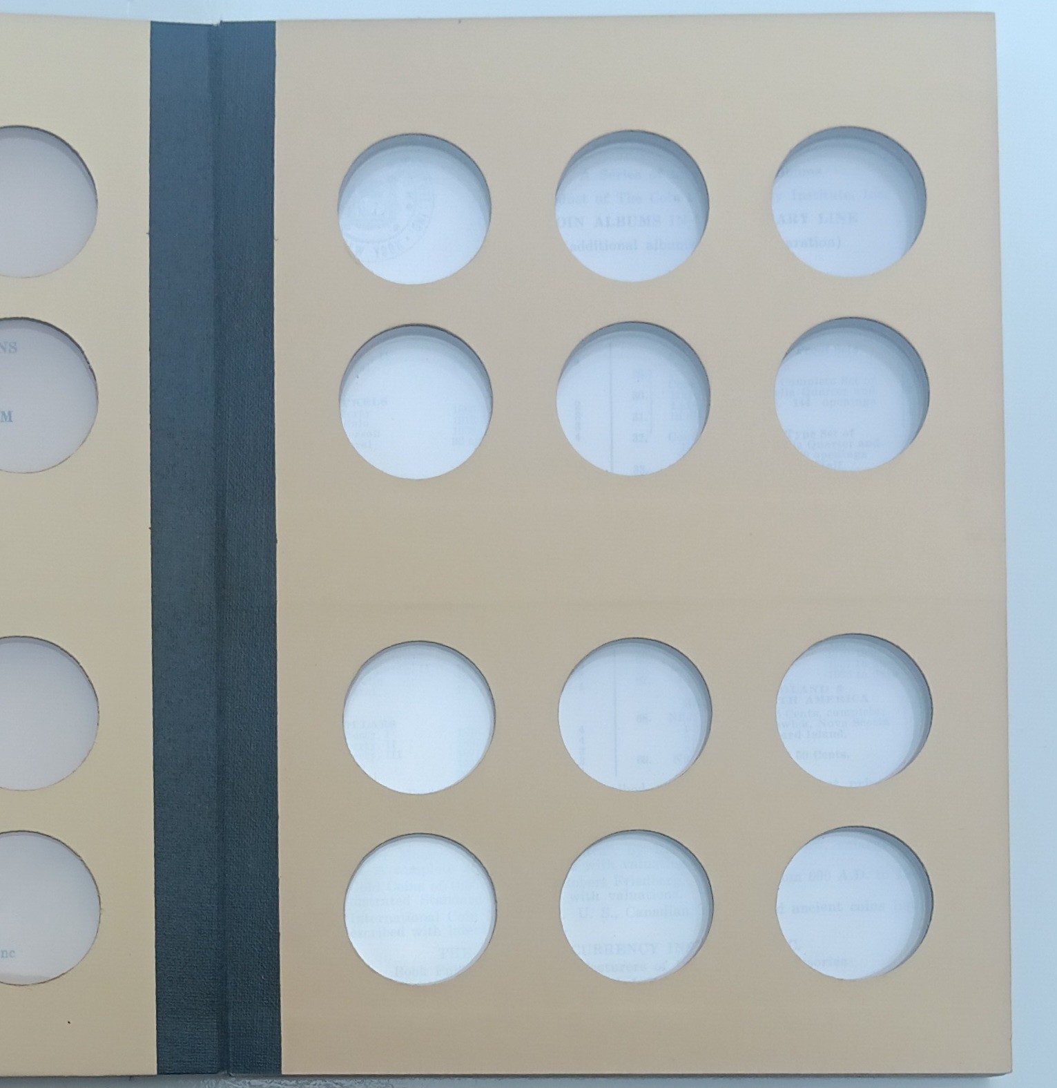 Lot Of 2 Library Of Coins General Blank Half Dollar 50c Size Stock Album VOL. 22