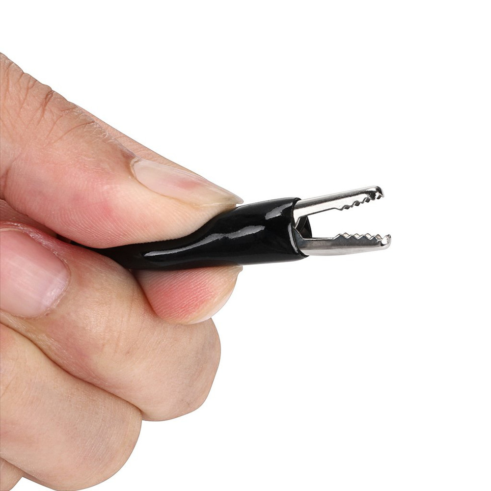 Multimeter Test Lead Set - Stackable Banana Plug to Test Hook, Banana Plug to Al