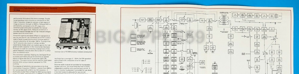 Eddystone 958 Communications Receiver Sale Brochure **RARE**