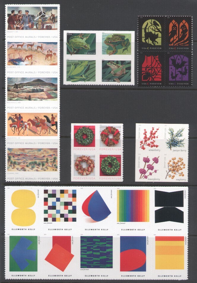 2019 U.S. COMMEMORATIVE YEAR SET *57 STAMPS* MINT-NH