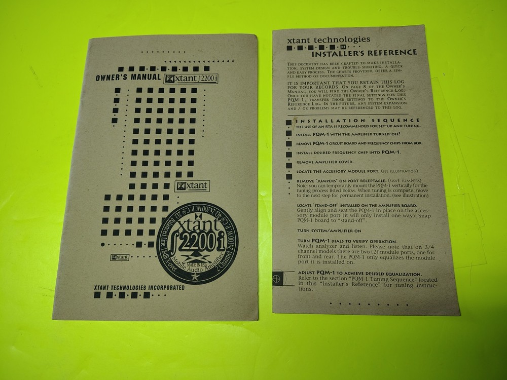 Xtant Crossover/Frequency Accessory Kit