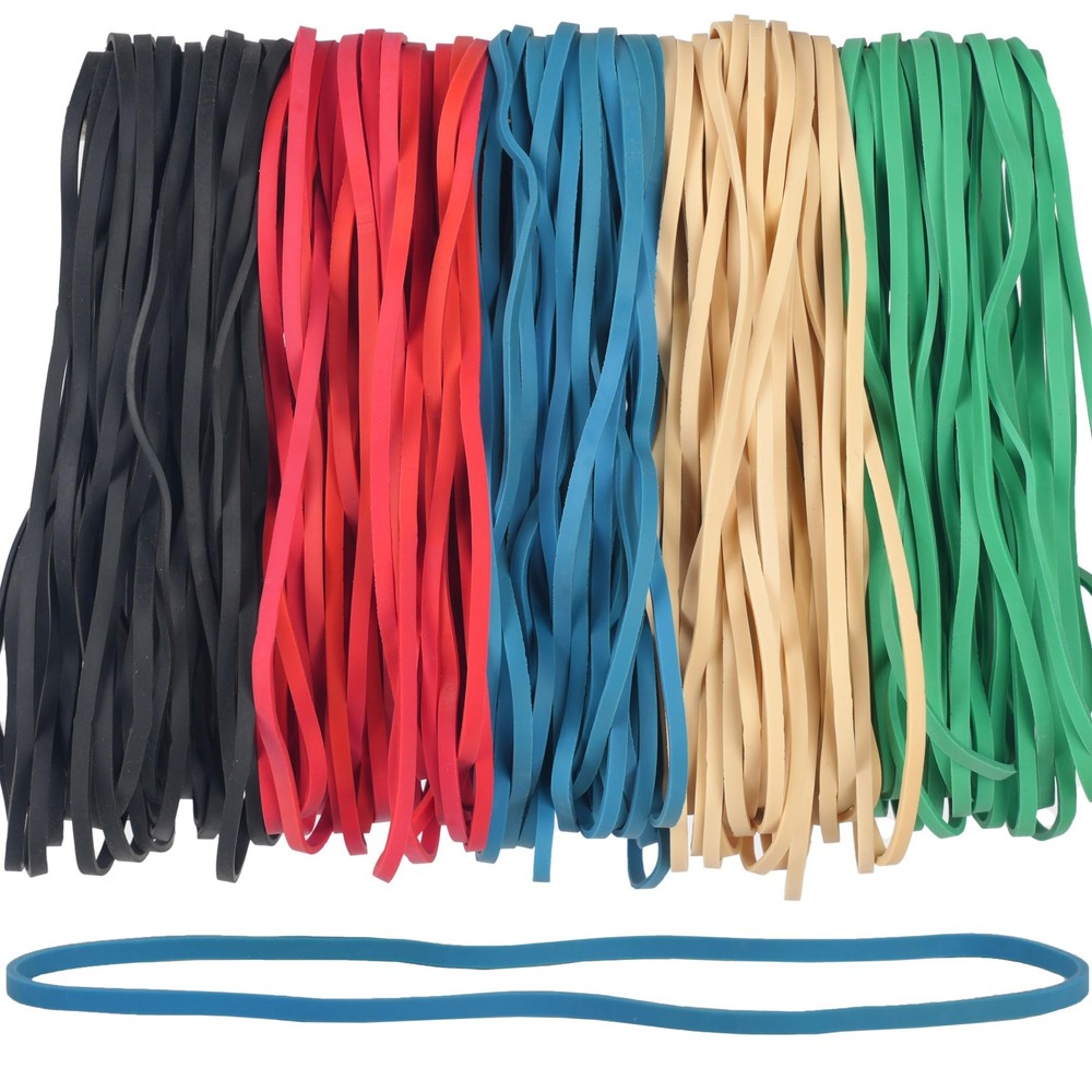 Foshine Rubber Bands Garbage Can Elastic Large Size Assorted Colors