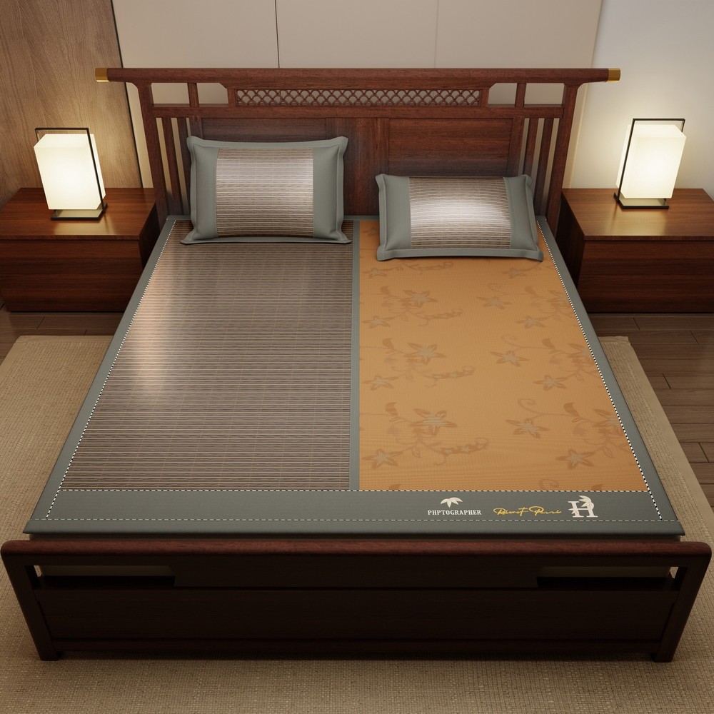 Bamboo Mat 2026 Summer Sleeping Mat Cooling Bed Mat Folding Multi Size 凉席 光滑竹席 棕