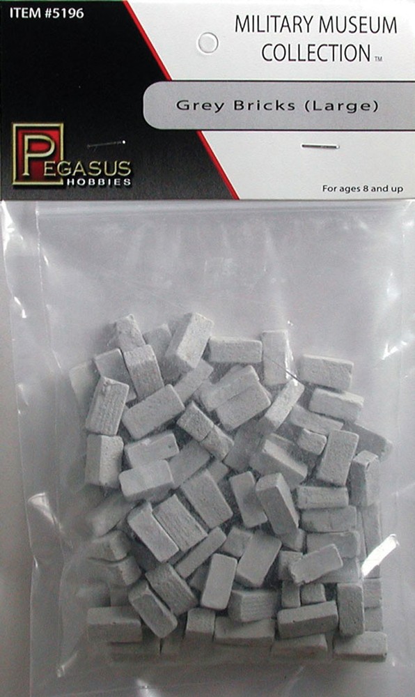 Pegasus 5196 Large Gray Bricks for Dioramas