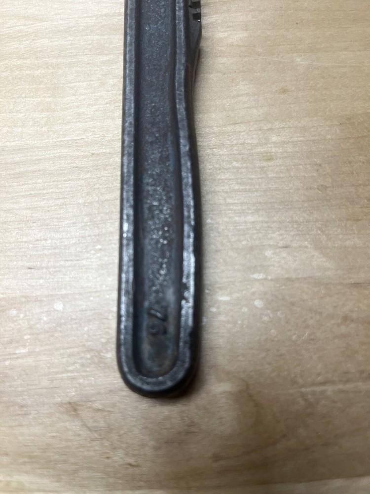 Vintage 9" Auto Monkey Adjustable Wrench Smooth Jaw Marked 9 Auto