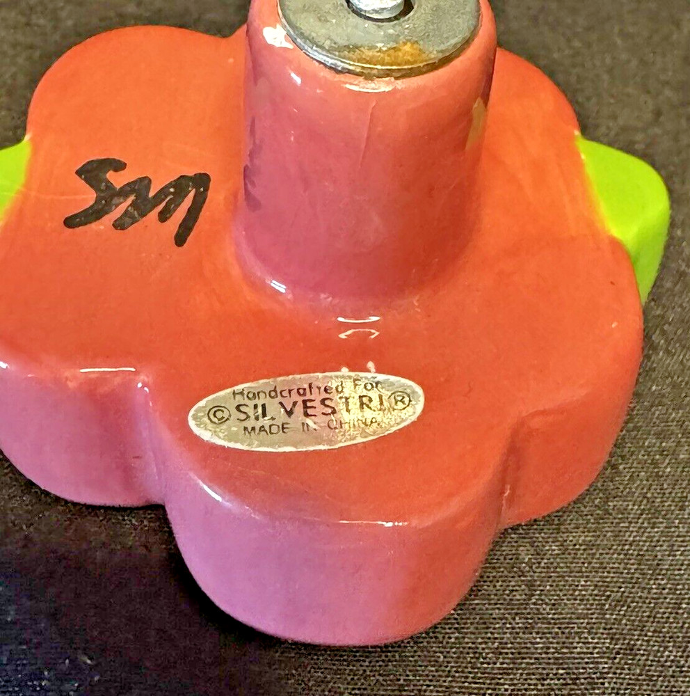 Silvestri Sandra Magsamen Drawer Pull Handpainted Flower Signed