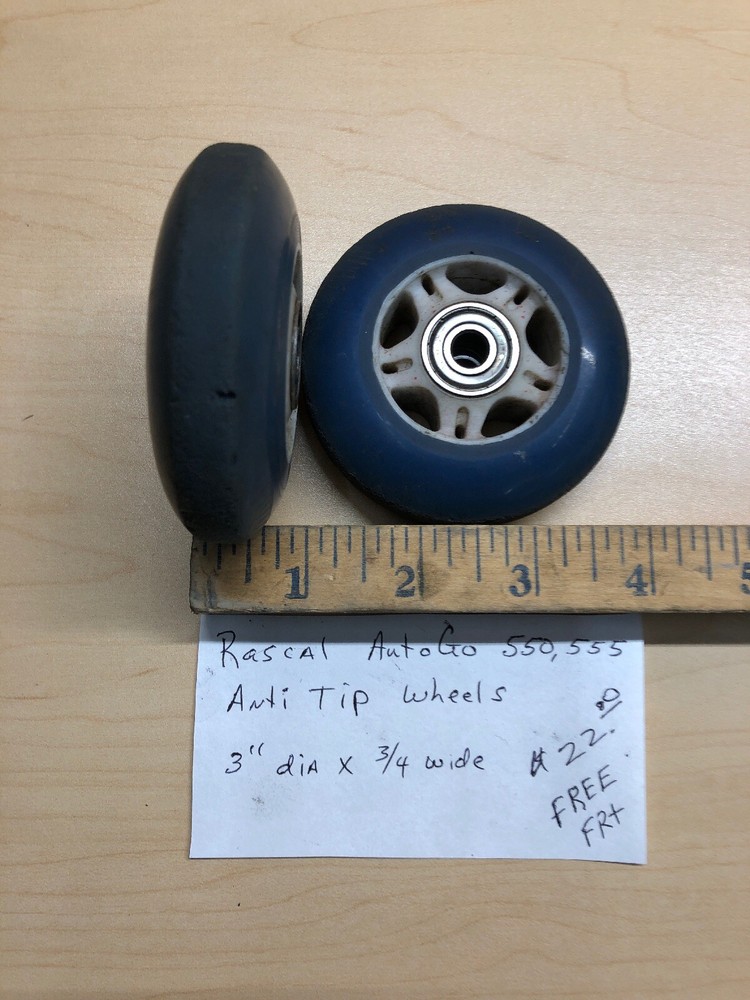 Rascal AutoGo 550,555 Tip Wheels