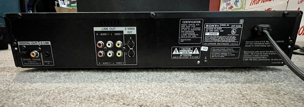 Sony DVD CD Player with Remote Tested Great Condition