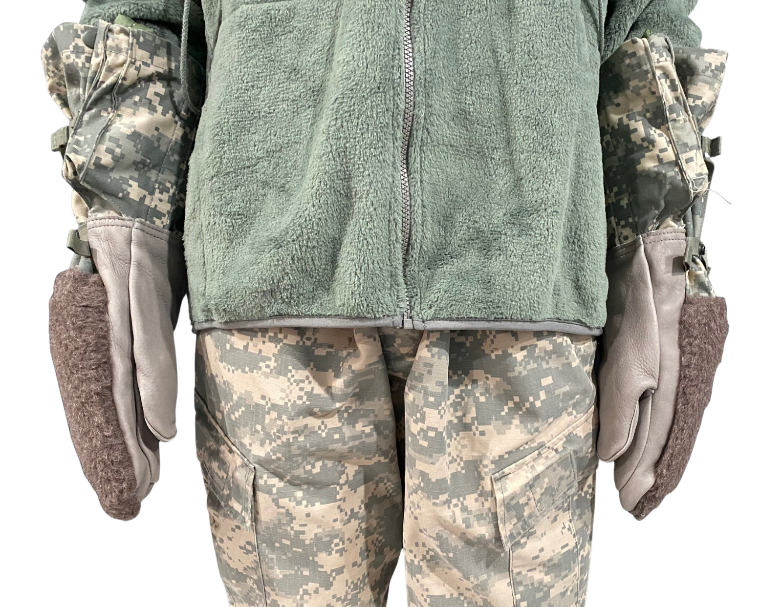 USGI Extreme Cold Weather Mitten Set Woodland Camo Medium "NEW"