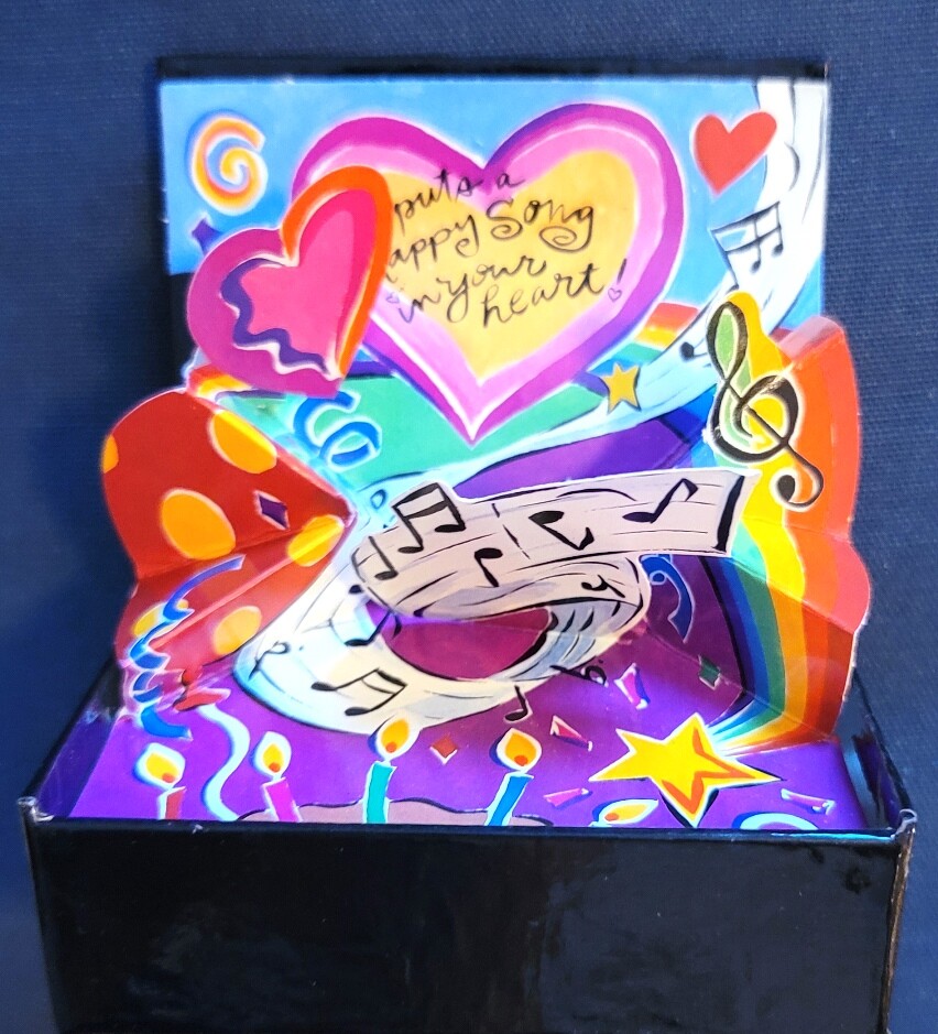 Fun 3" Paper Musical Box Card