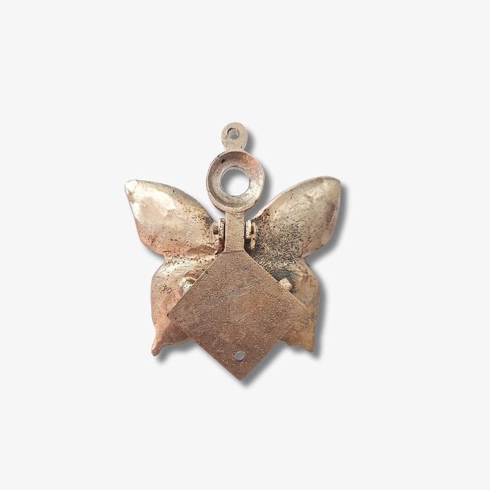 Solid Brass Butterfly Door Knocker , Gold Brass Door Decor