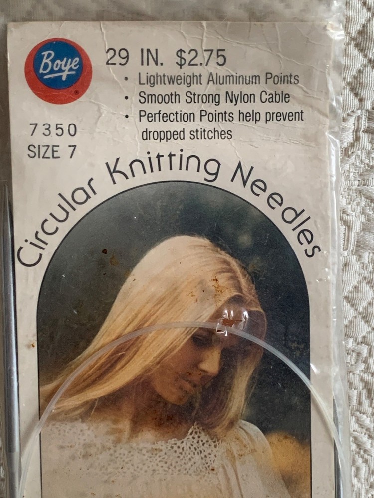 Boye Circular Knitting Needles 29 inch Size 7 - New