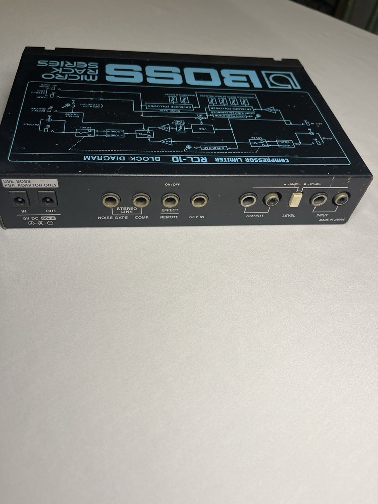 Boss RCL-10 Micro Rack Series Compressor Limiter Noise Gate Analog