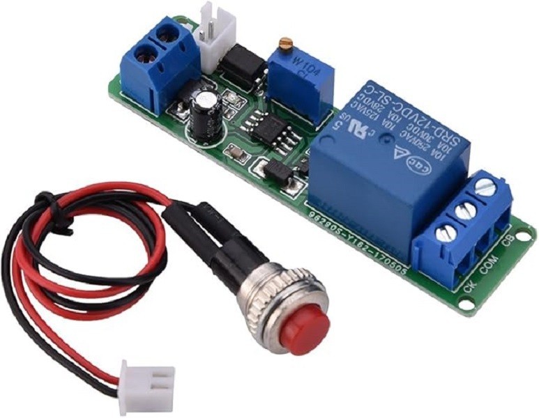 Time Delay Relay, DC 12V Timer Module Adjustable Timer Delay Turn Off Module Tim