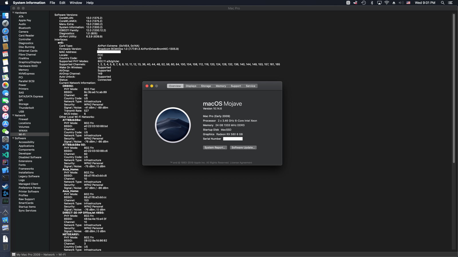 Mac Pro 4,1 5,1 Genuine Apple WiFi Upgrade Kit 802.11ac a/b/g/n/ac Bluetooth 4.2