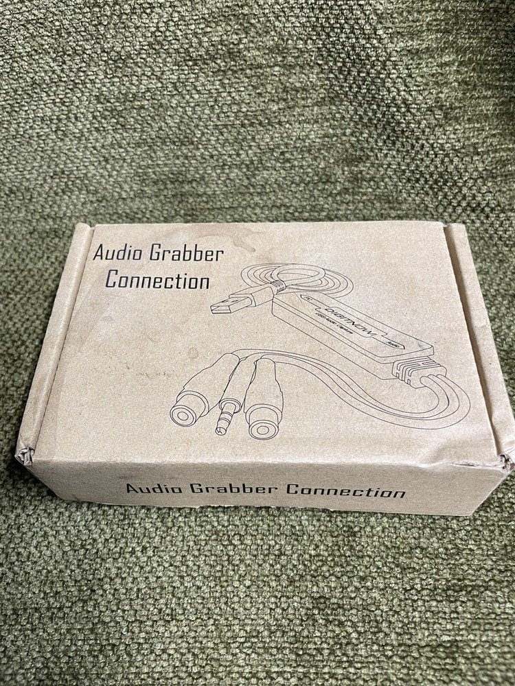 New Damaged Box Digitnow USB Audio Grabber Connection