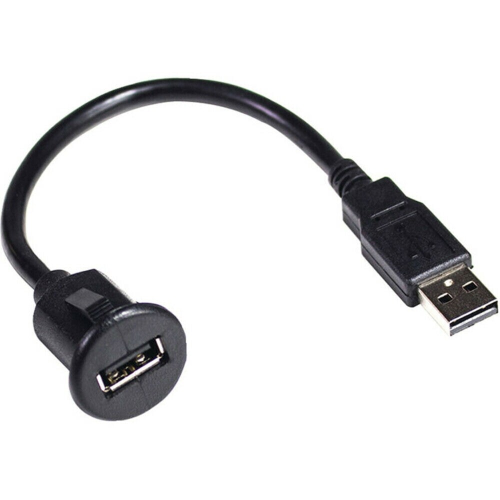 PAC USBDMA6 6' USB Extension Cable Adaptor w/ Dash Mount Bracket for Head Units