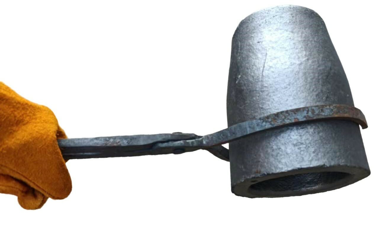 10 KG Crucible Tongs Set For Lifting and Pouring Fit Gas Metal Melting Furnace