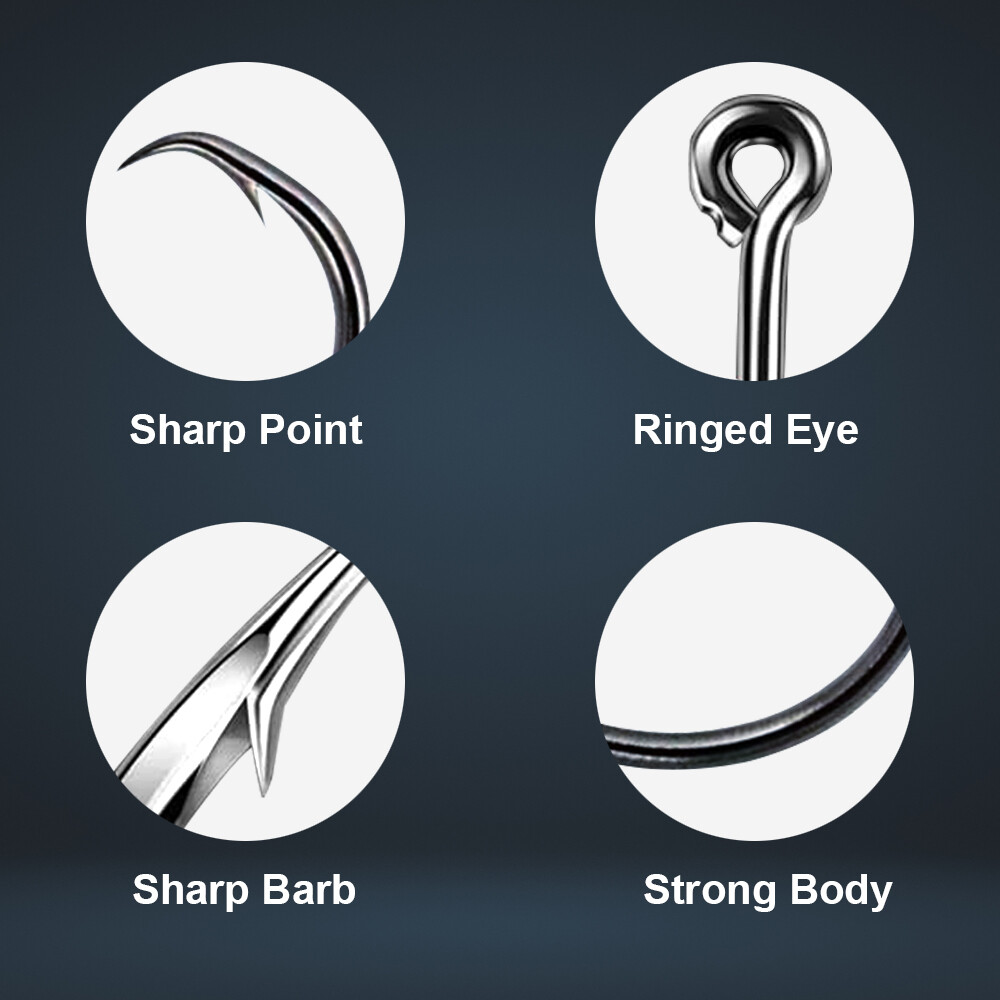 Reaction Tackle Circle Hooks - Ultra Sharp - In-Line (25-Pack)