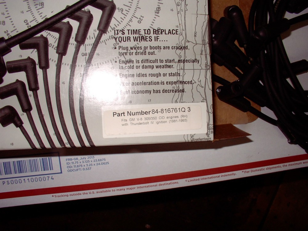 Mercruiser ignition wire set # 84-816761q3