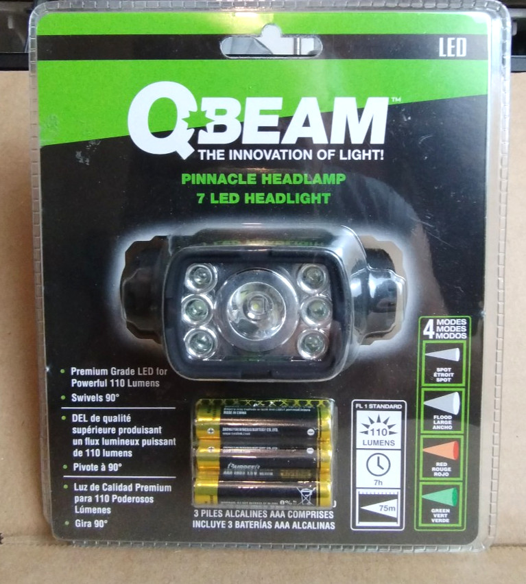 QBeam Pinnacle Headlamp 7 LED Headlamp