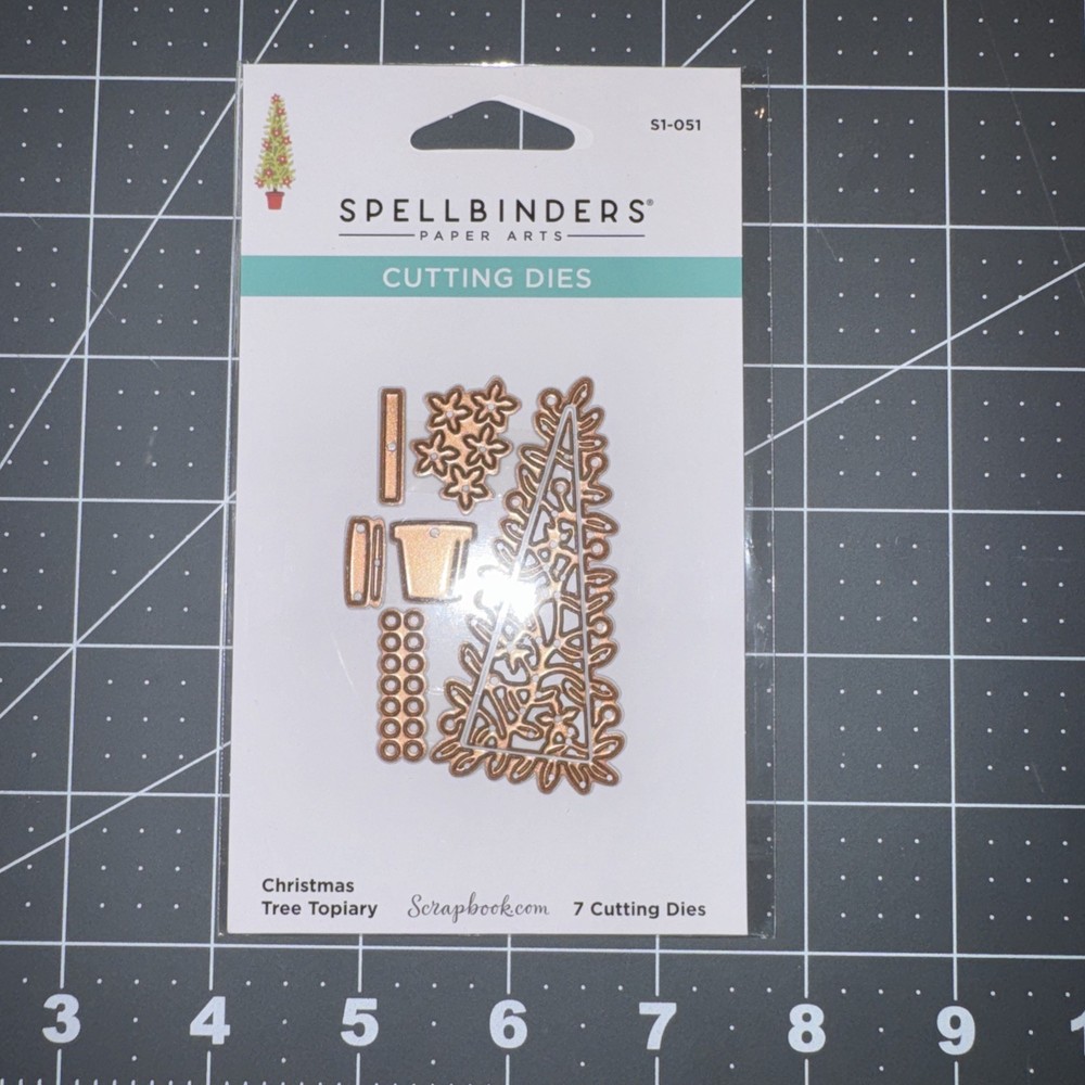 Spellbinders Cutting Dies Christmas Tree Topiary NEW
