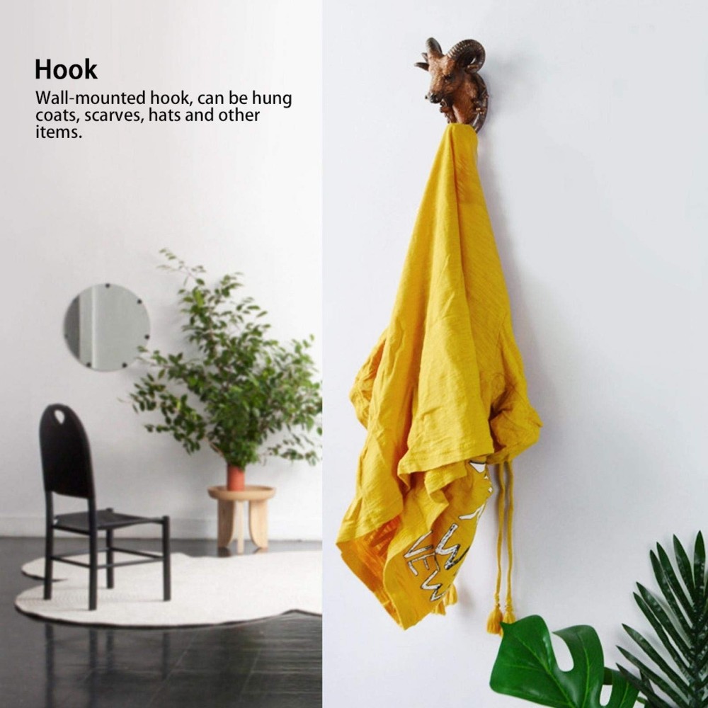 Standard Workmanship Vintage Animal Shape Wall Hook Coat Hanging Hook Mounted...