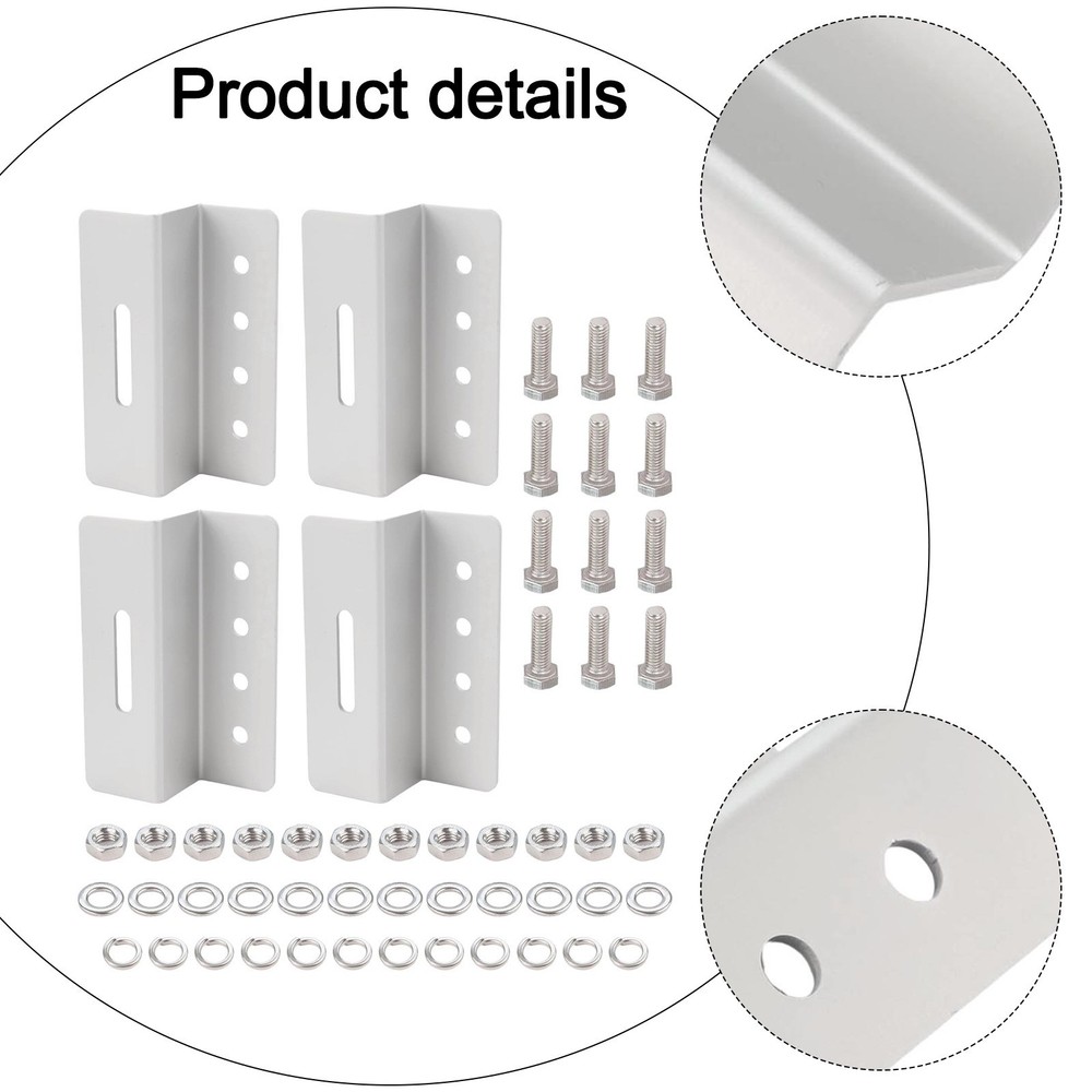 Aluminum Z Brackets Easy Installation Brackets Includes Screws And Nuts