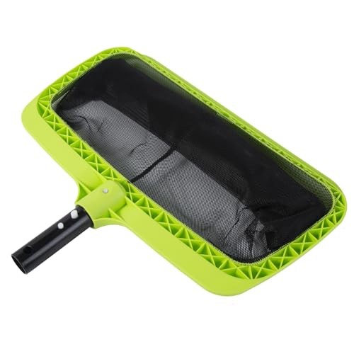Swimming Pool Leaf Skimmer Net,Reinforced Frame Deep Rake Net Plastic Edge