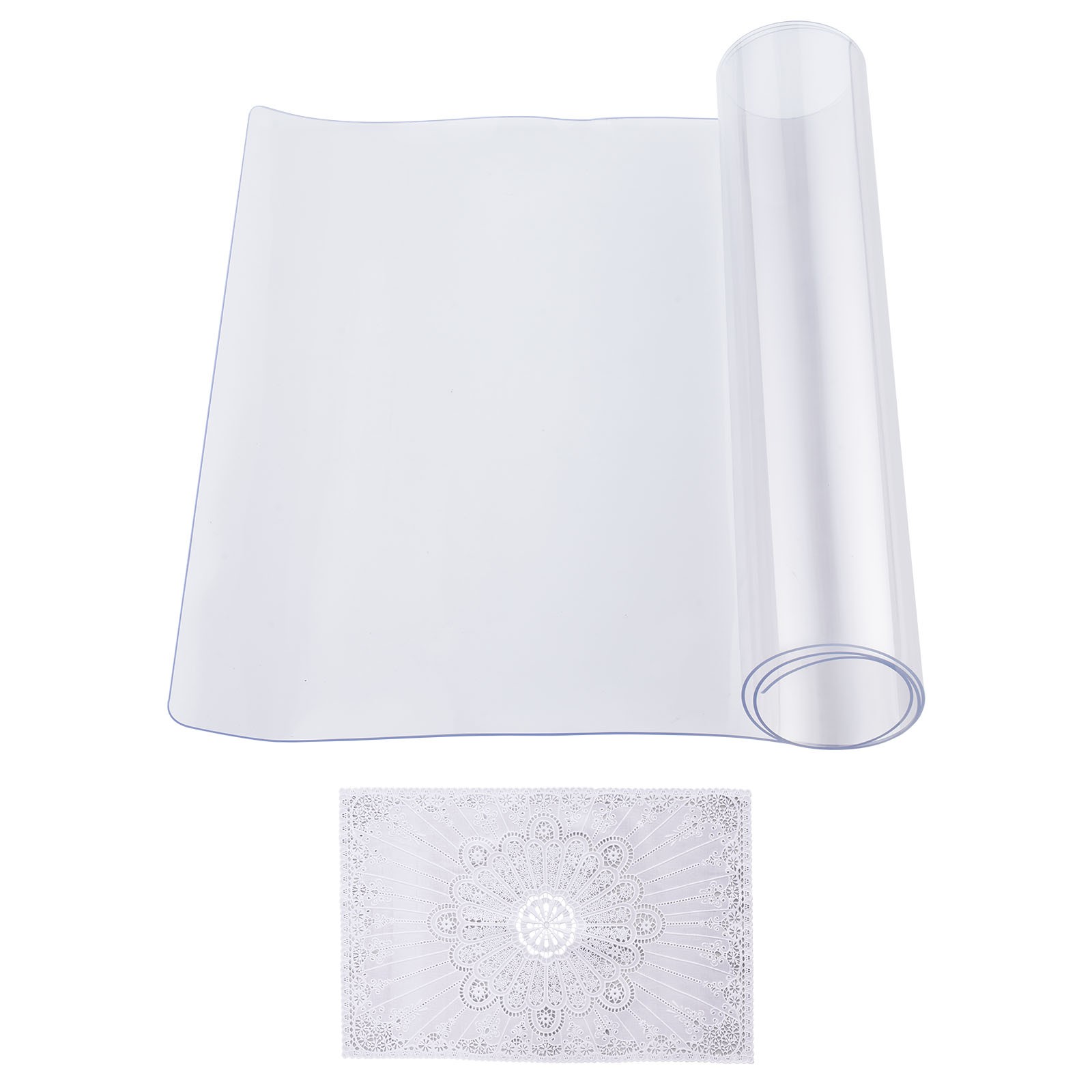 Uimoso PVC Table Protector 14x24-42x96 Inch Clear Plastic Desk Protector 1.5/2mm