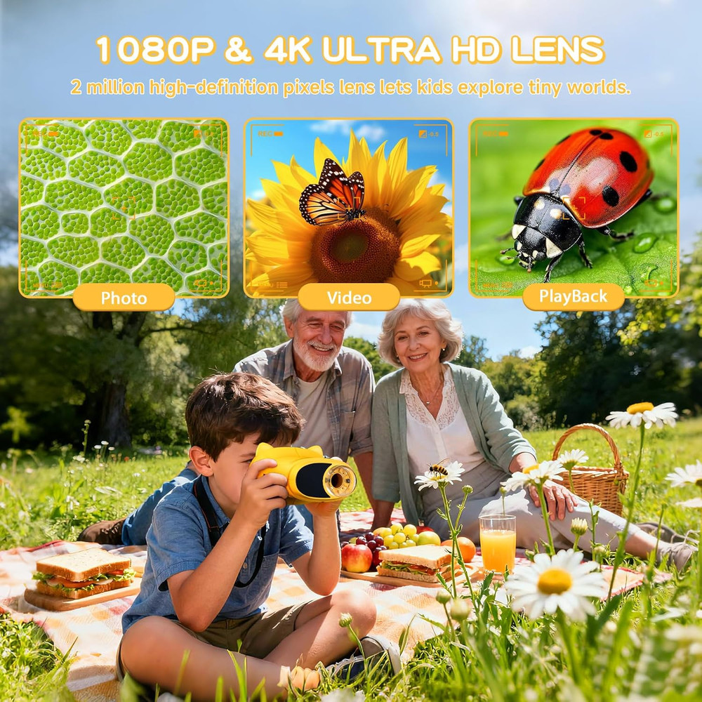 1000X Handheld Digital Microscope for Kids : Wonderquest Microscope with 2.0" IP