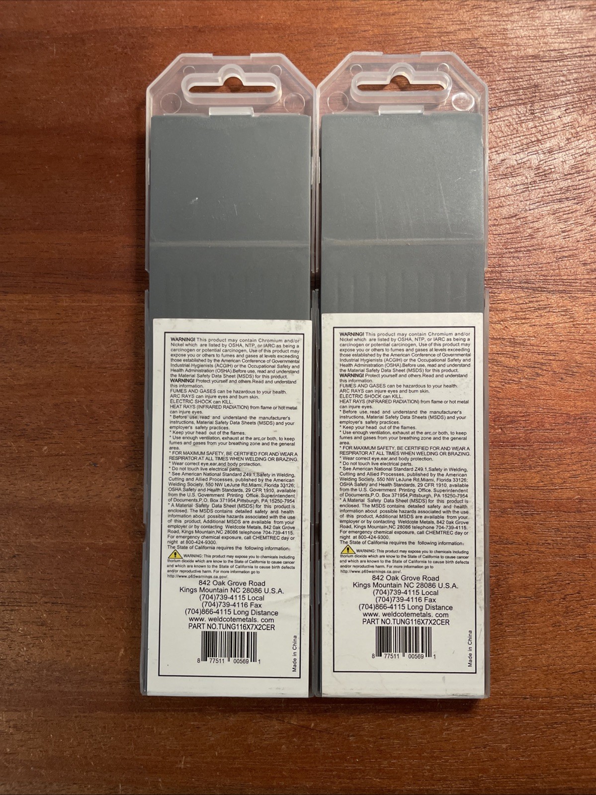 Weldcote Metals TUNG116X7X2CER 2% Ceriated Ground Tungsten Electrodes Qty 20