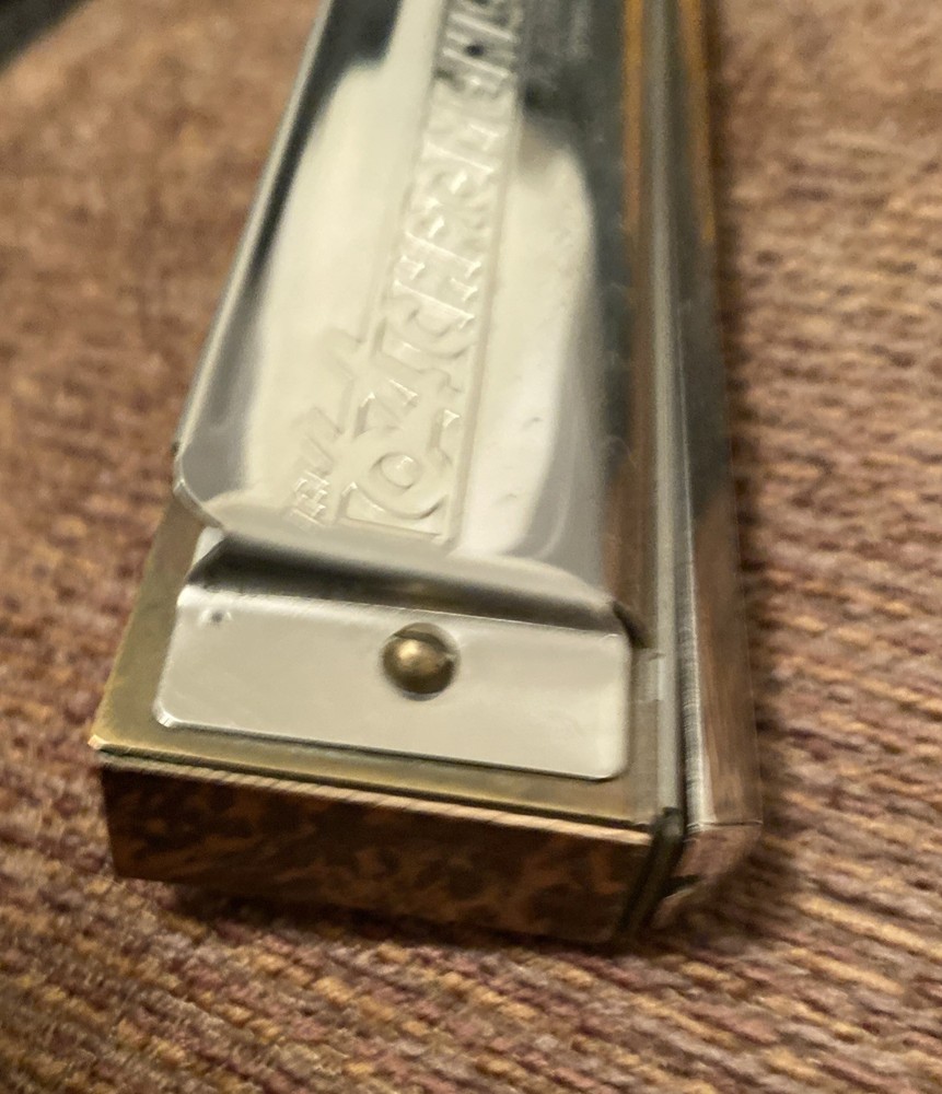 Vintage Hohner 64 Chromonica Professional Harmonica with Original Case