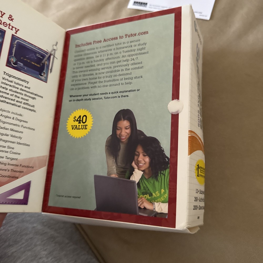 Math Success Deluxe 2009 PC CD-ROM 2 Disc Set w/ Box Learning Software Ages 9+